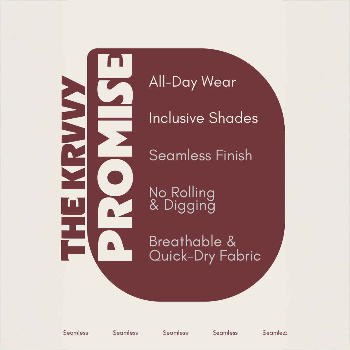 Krvvy Women's All Day Control Shapewear | Seamless, Targeted Compression & Cotton Crotch - XL