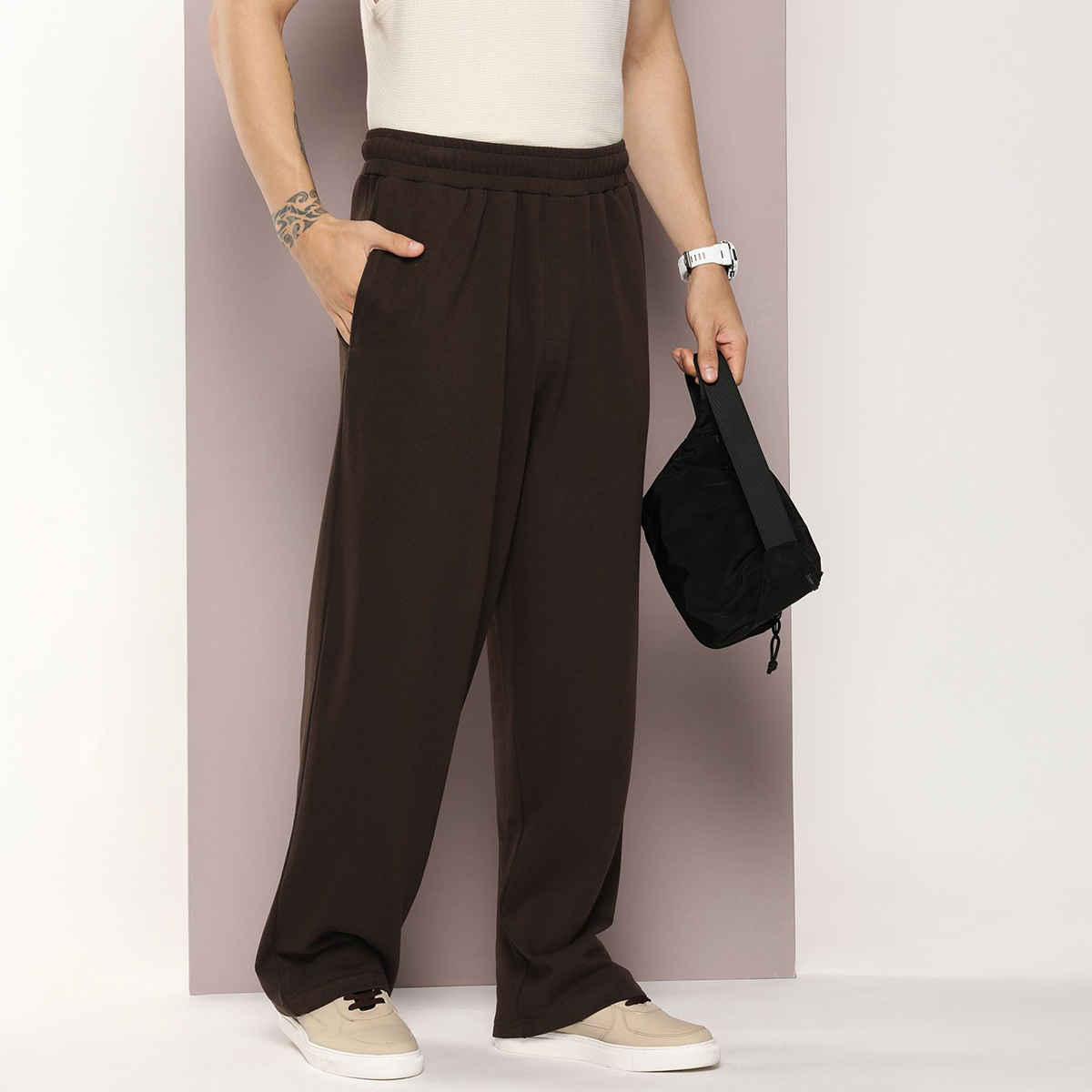 Dillinger Men's Track Pants | DLKOR002CHO | Chocolate Brown - XL