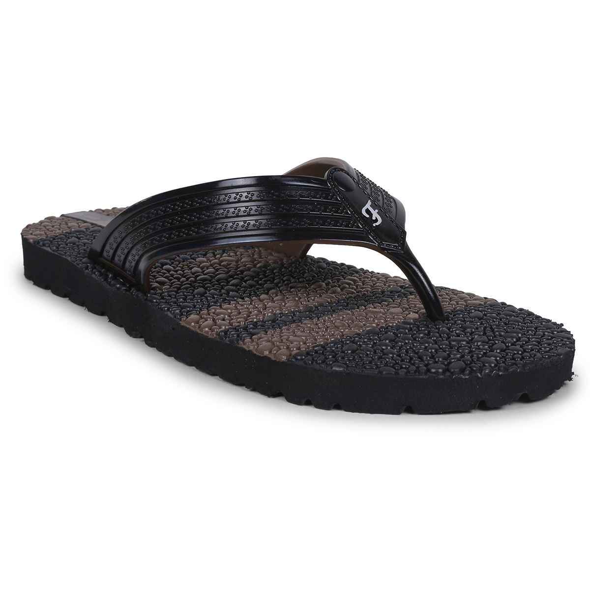 Action Slipper For Men | Gfl-3807 Black-Coffee - UK-6