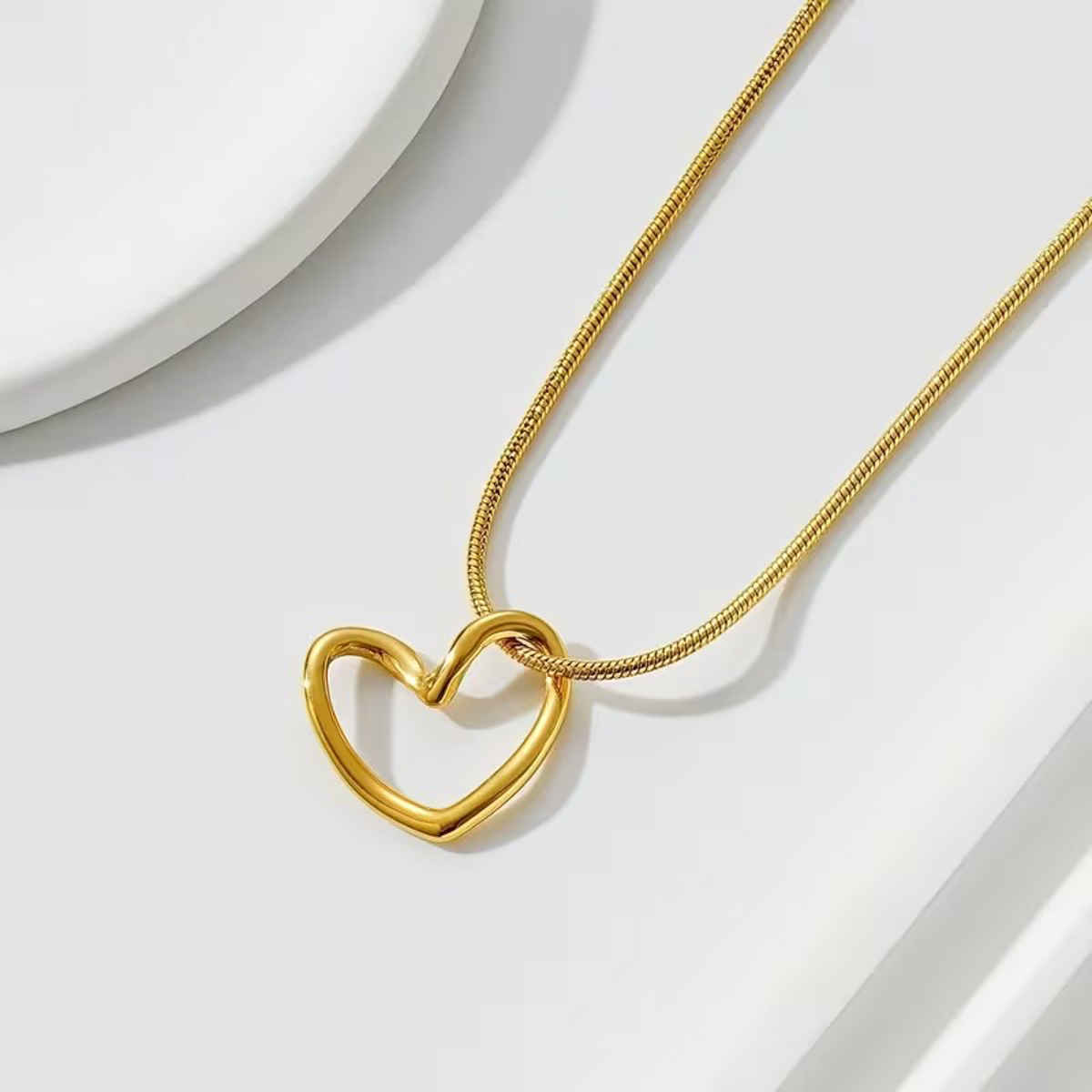 LabelShe Gold-Plated Heart Themed Pendant Necklace | LS-PS-26379