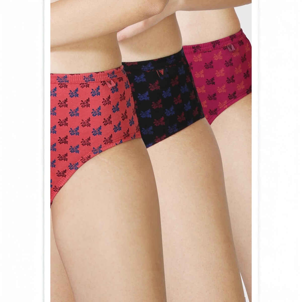 Van Heusen Women Pack of 3 Anti Bacterial Waistband Hipster Panty |M |Colour May Vary