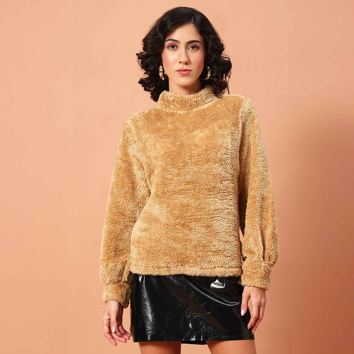 The Dry State Women's Sweatshirt | WJAC 1413F | Camel - XL