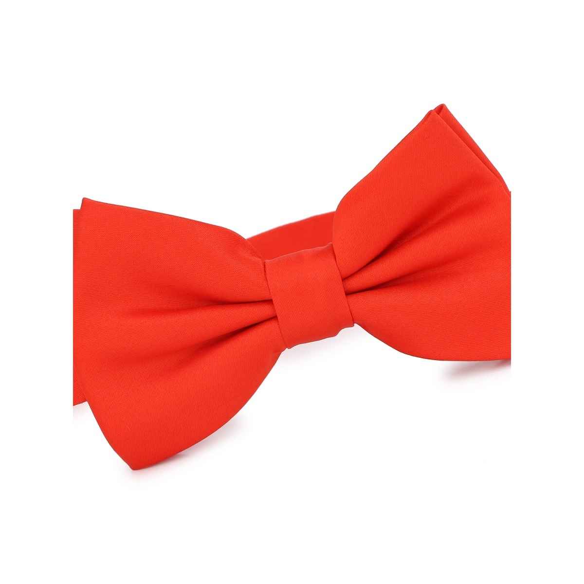Calvadoss Men's Solid Bow Tie | Bow 2156 | Red