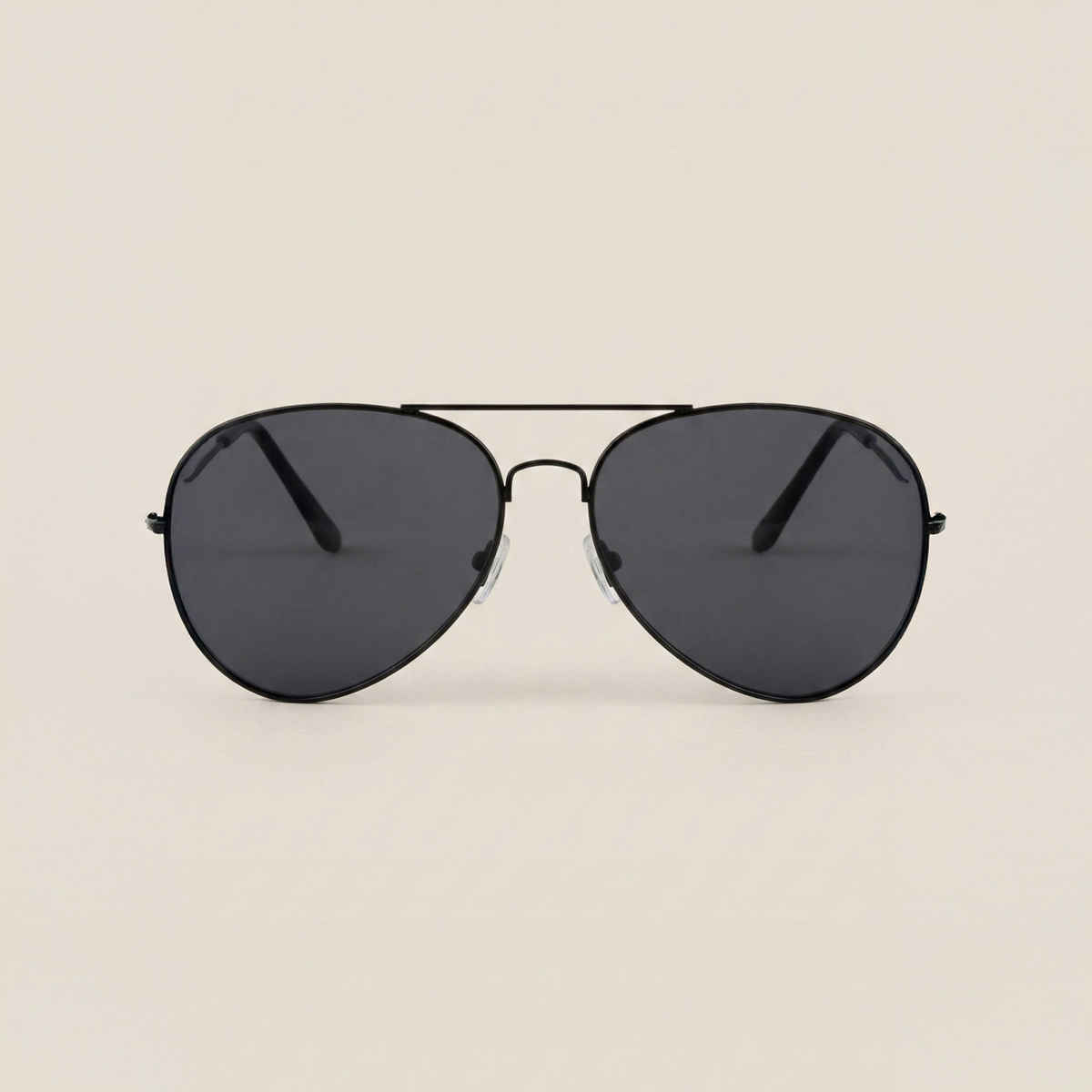 NuVew Unisex Aviator Sunglasses | Black | Large