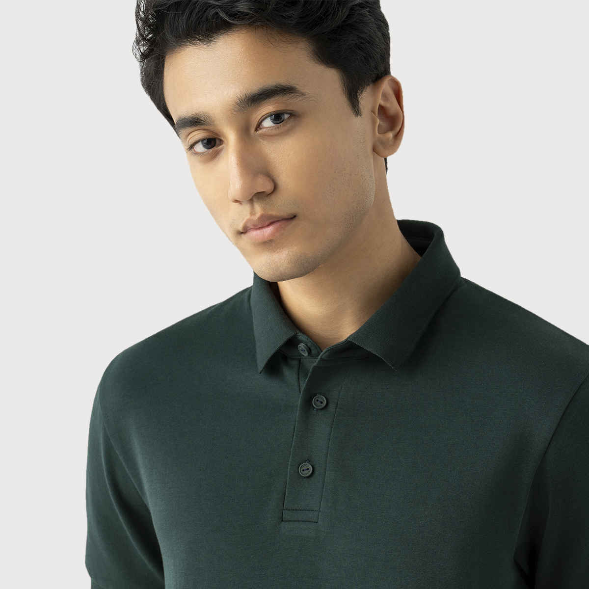 March Men's Supima Blend Polo | Juniper Green - L