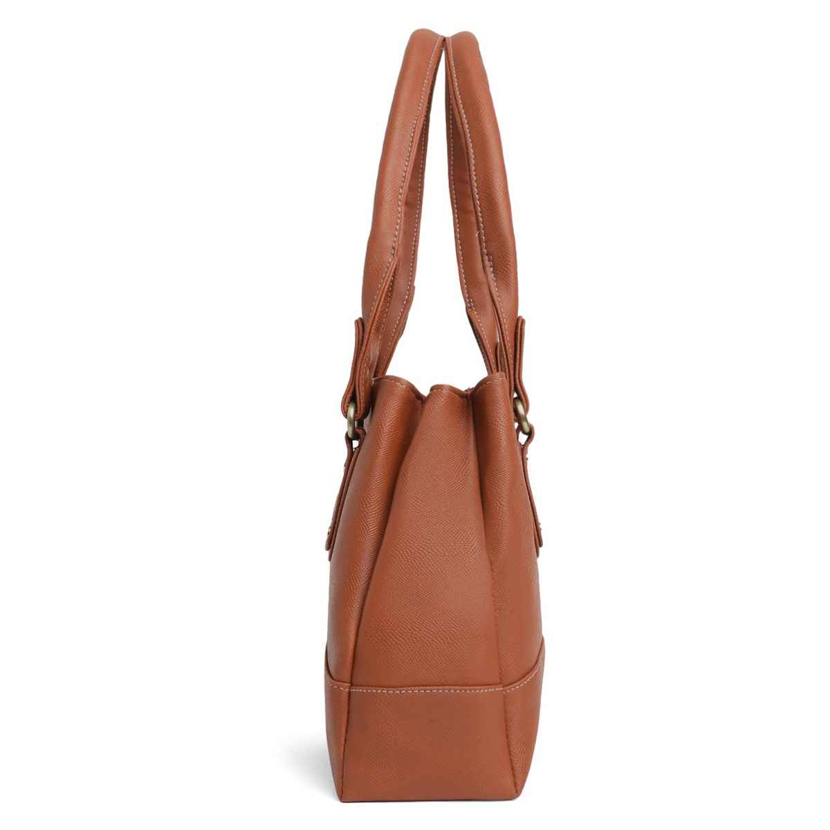 Fostelo Women's Vegan Leather Birdie Handbags Shoulder Hobo Bag Ladies Purse | Tan | Large