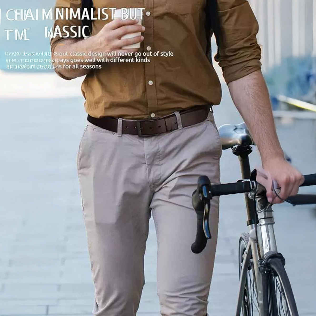 Kaezri Genuine Leather Brown Belt for Men With Bl. Buckle | Katabrbbd - 38