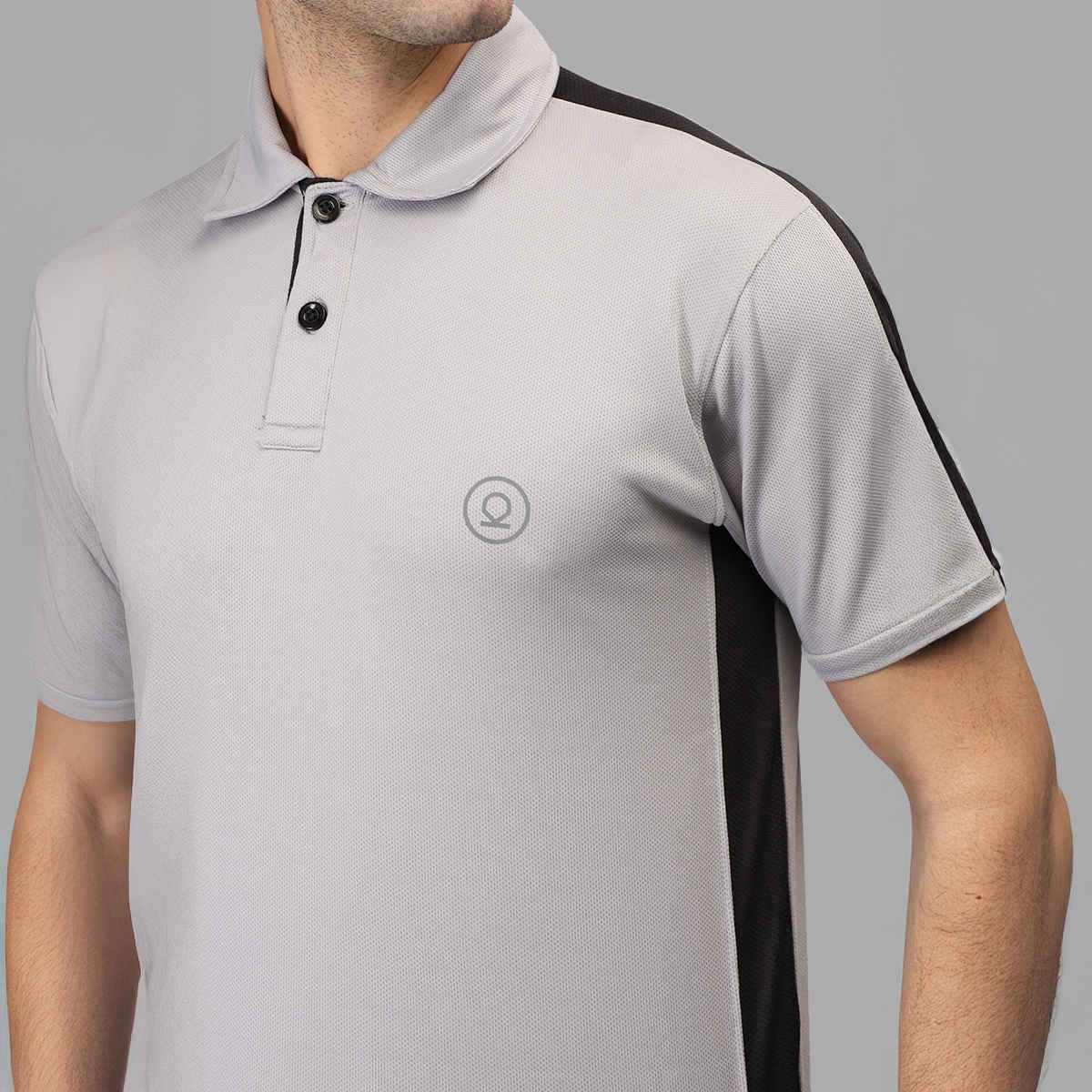 Chkokko Men's Polo Neck Regular Dry Fit Half Sleeves Gym T-shirt | Sand - M