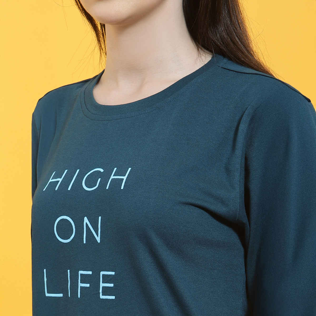 Rigo Women Oversized T-shirt | Teal - M