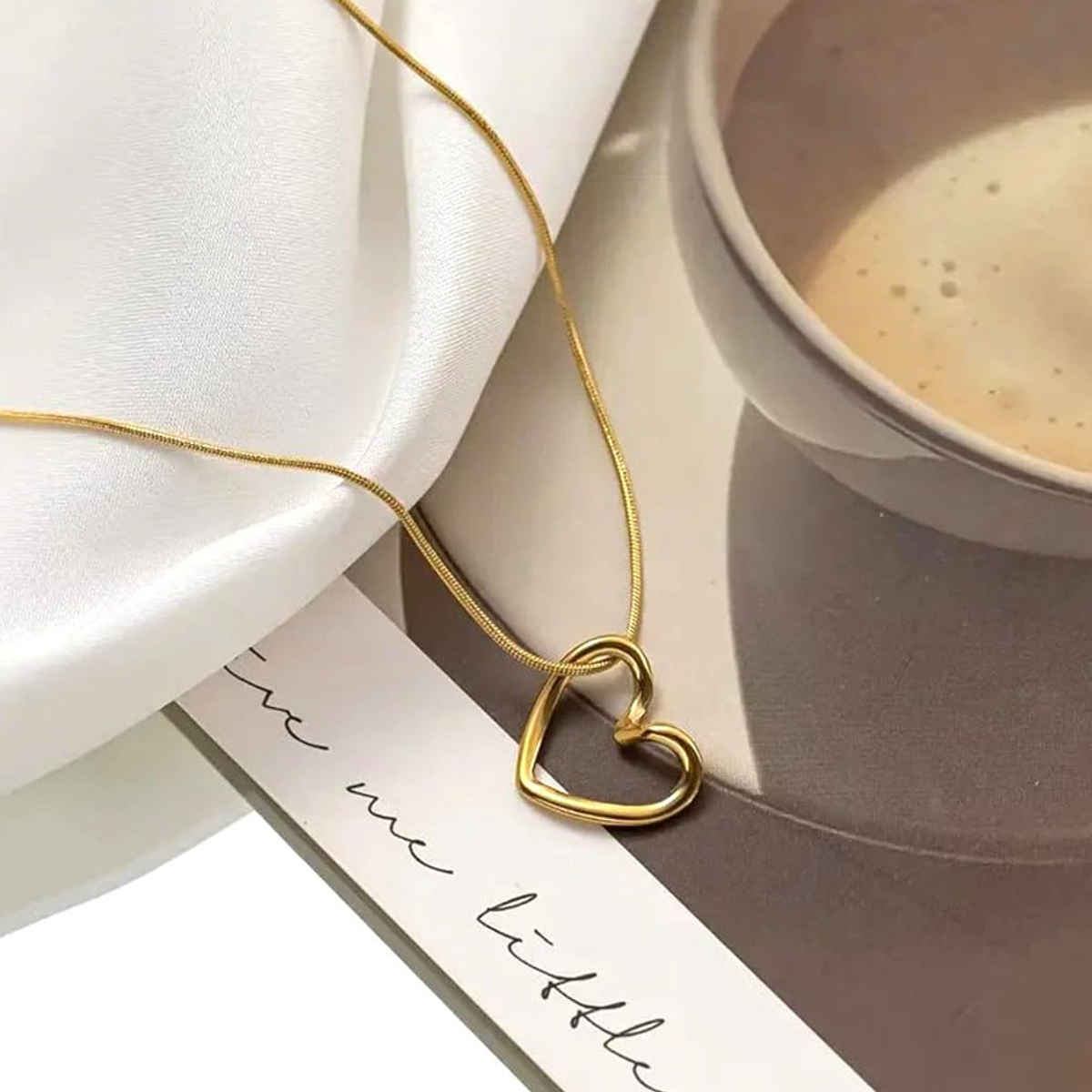 LabelShe Gold-Plated Heart Themed Pendant Necklace | LS-PS-26379