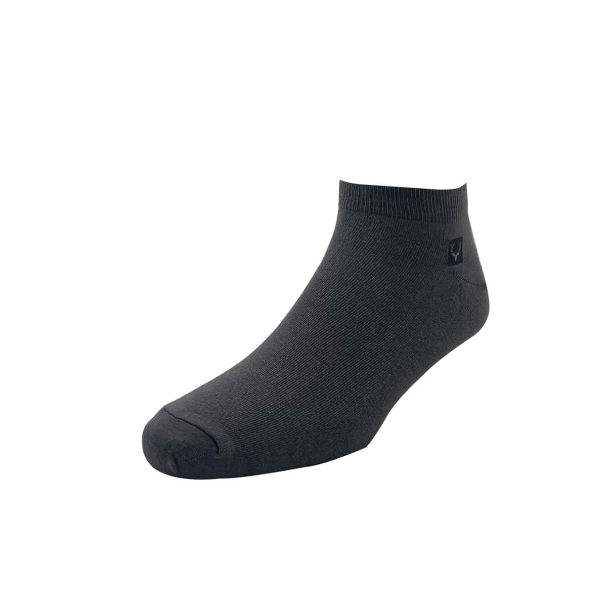 Allen Solly Men's Cotton Ankle Length Plain Socks - Dark Grey