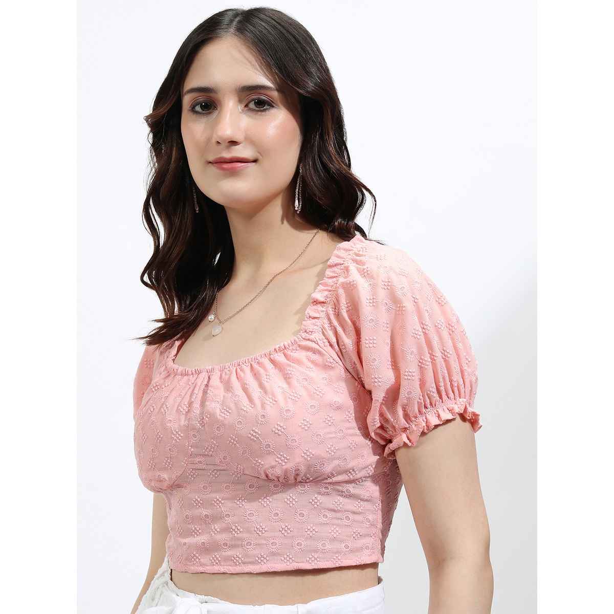 Ketch Women's Short Sleeve Regular Fit Top | Pink - L