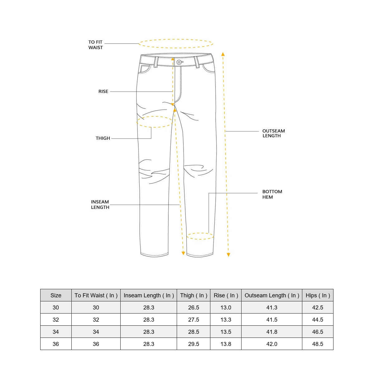 Highlander Men's Drop Crotch Loose Fit Stretchable Jeans | White - 30
