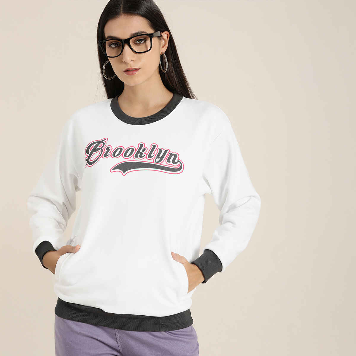 Dillinger Women's Sweatshirt | Dlwmnswt036 | White - XS