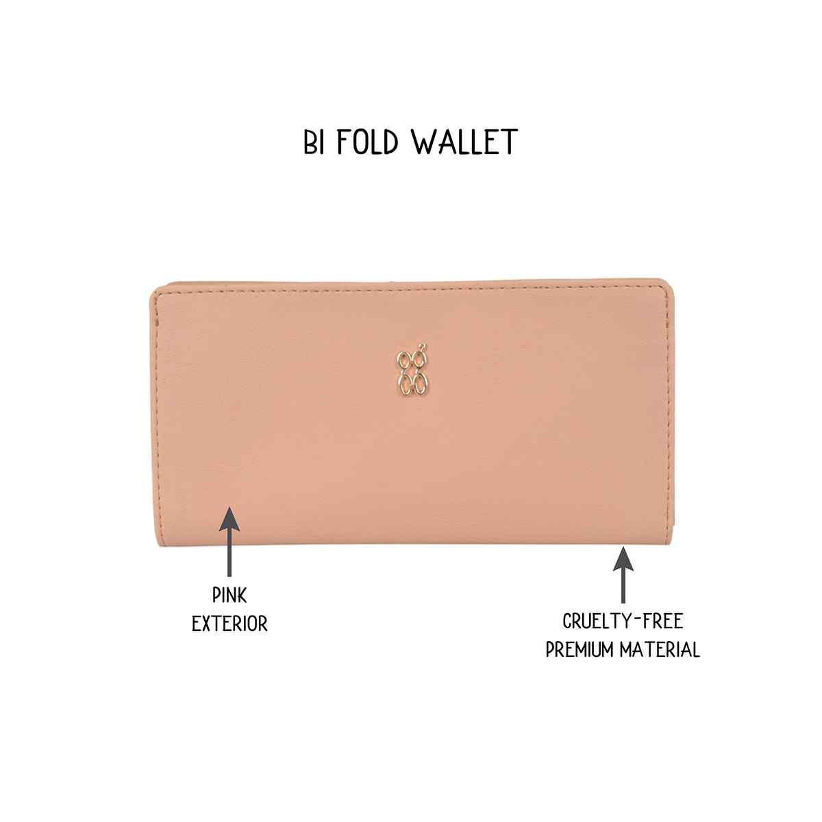 Baggit Women's Restra 2 Fold Wallets | Tender Peach