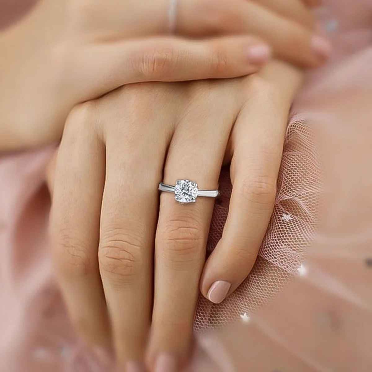 Unniyarcha 92.5 Sterling Silver Solitaire Ring