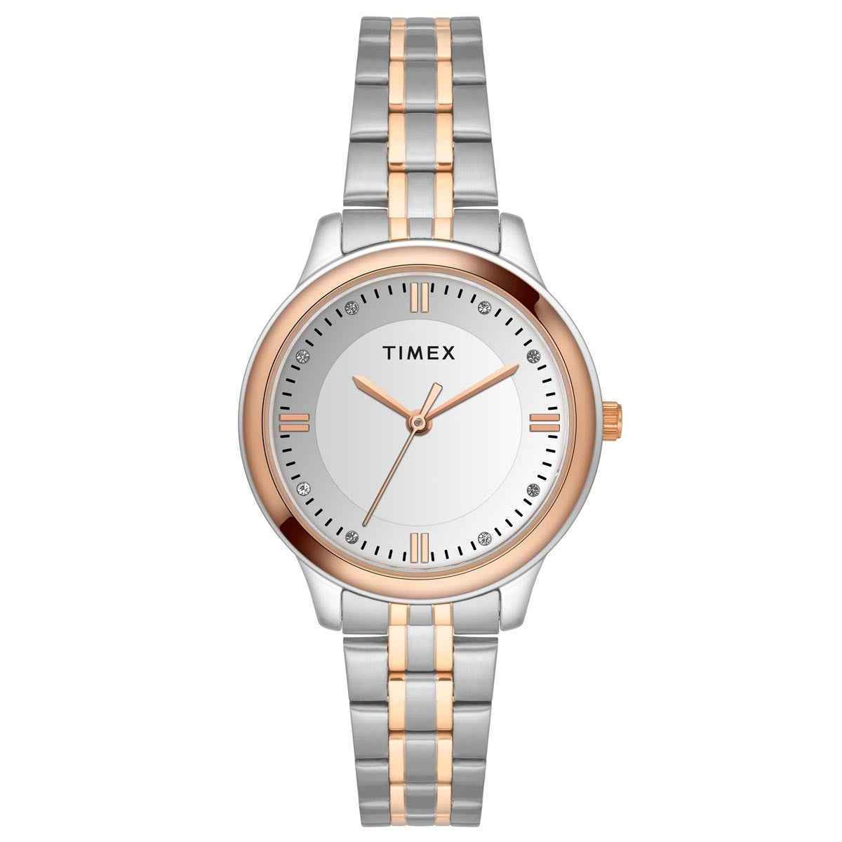 TIMEX Women's Silver Round Dial Analog Watch | TWEL149SMU03