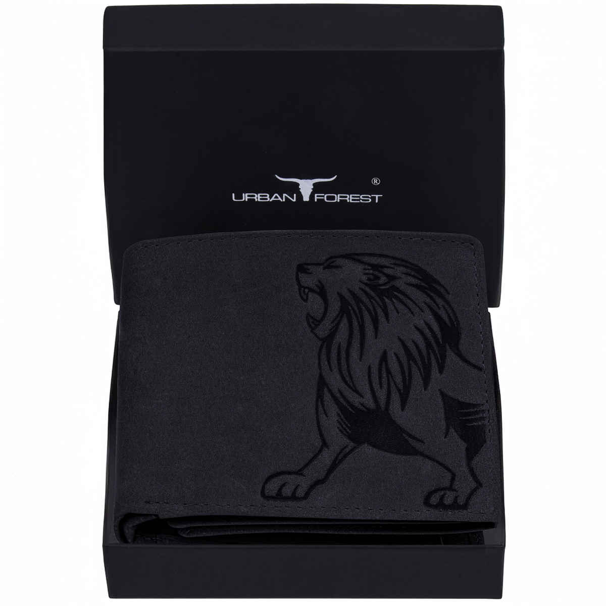 Urban Forest Men's Leo Vintage Leather Wallet | Black