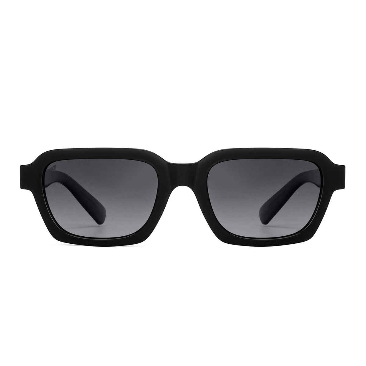Vincent Chase By Lenskart Unisex Geometric Polycarbonate Sunglasses | Black - L