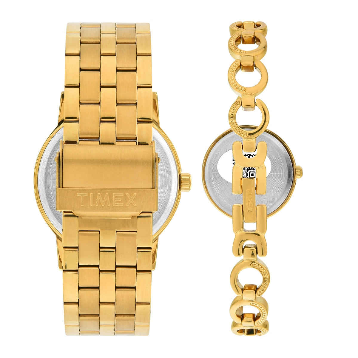 TIMEX Classics Unisex Champagne Round Dial Analog Watch | TW00PR229