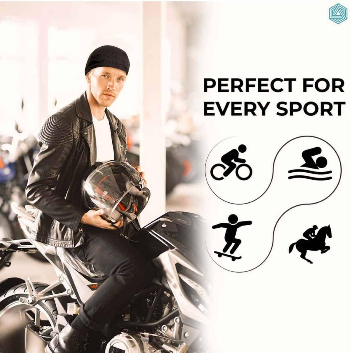 Boldfit Men's Skull Cap Sweat Wicking High Elasticity | NA