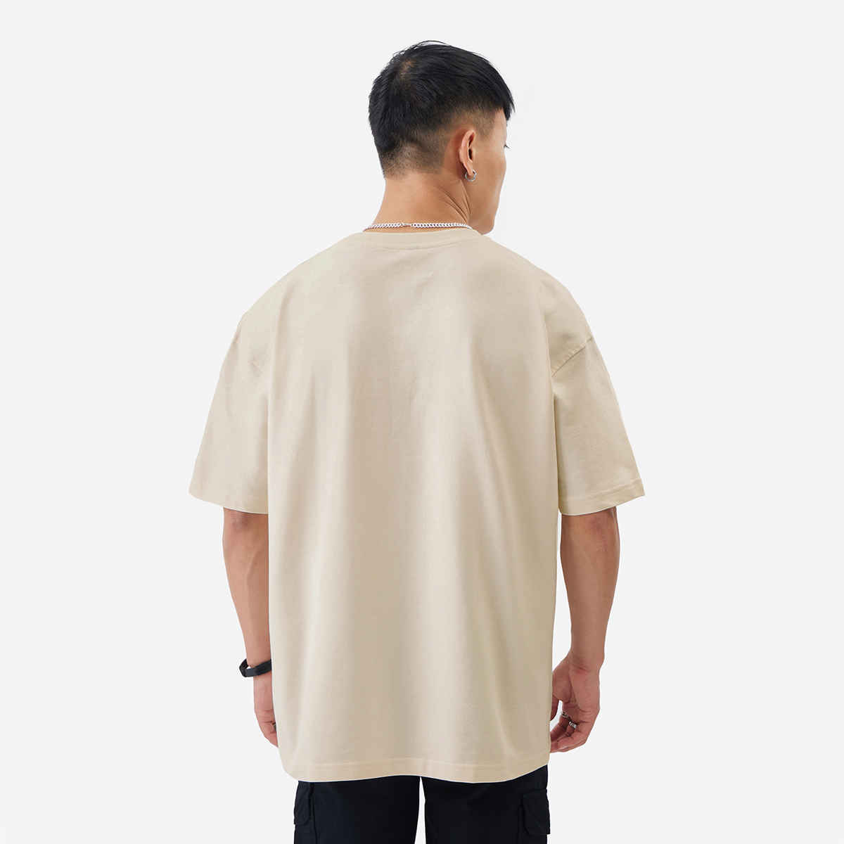 The Souled Store Men's The Godfather The Don Oversized T-shirt | Beige - M