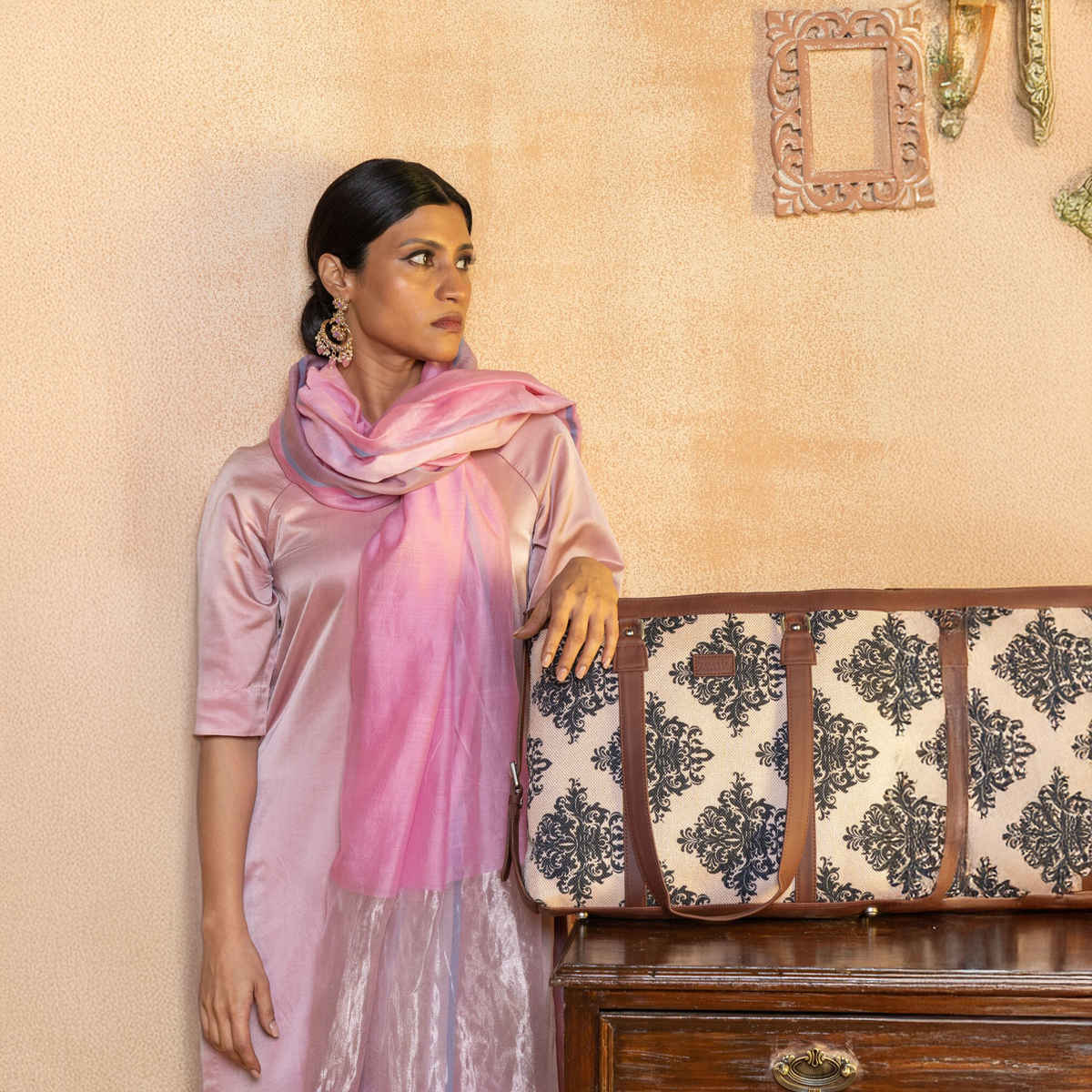 ZOUK Mughal Motif Women's Office Bag