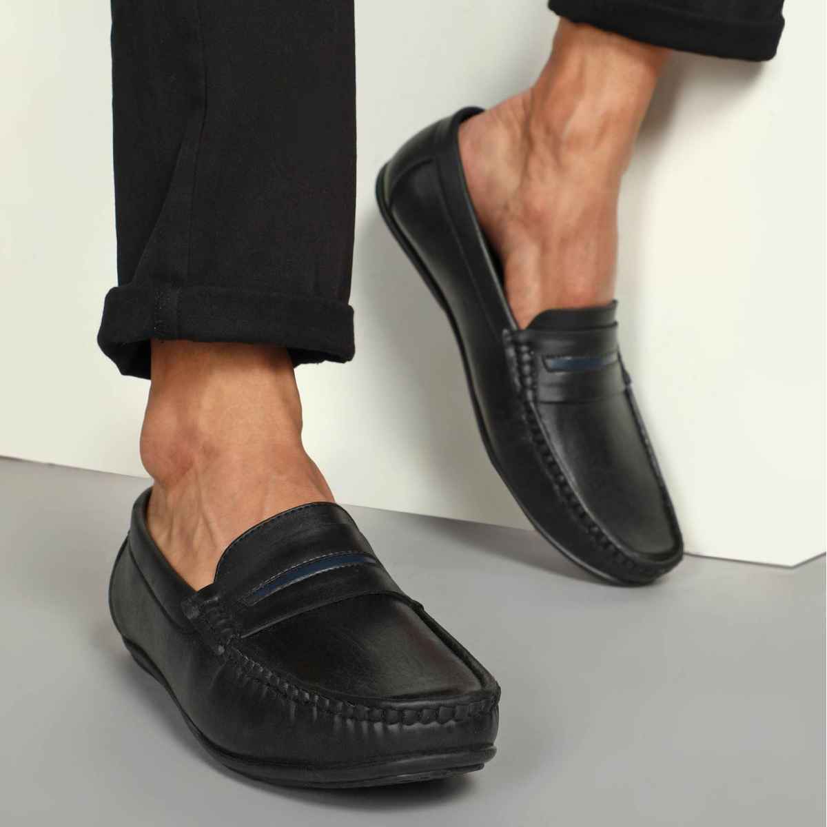 Paragon Men's Black Pvc Formal Shoes K11238G UK 9