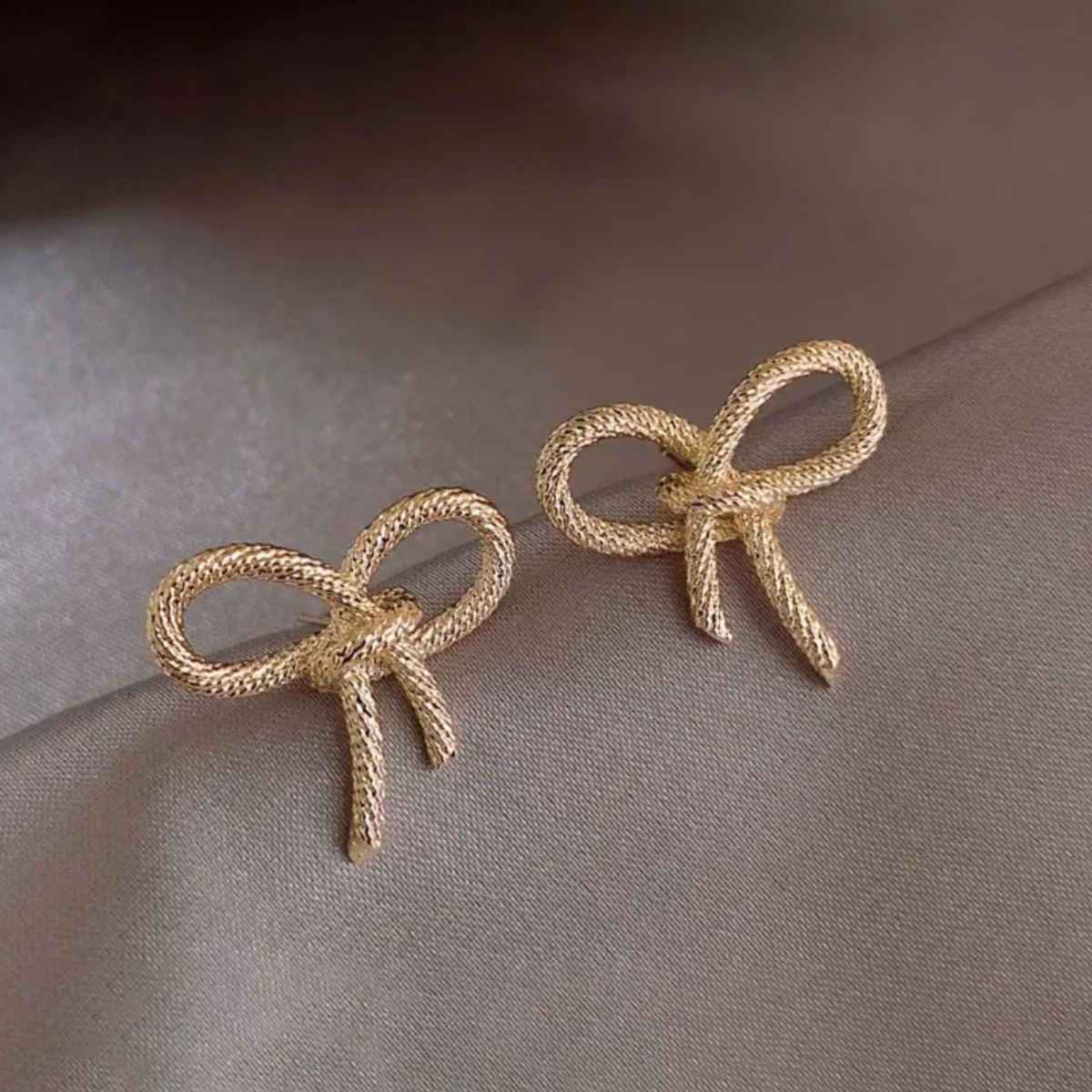 Estailo Fashion Women's Bling Blogger Bow Earring | Lightweight Statement Jewellery | E0000908