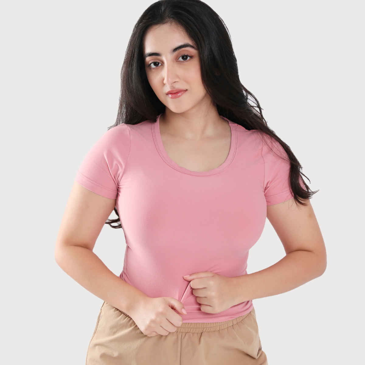 Terractive Women's Cuddle Baby T-shirt | TA10011P | Pink - XL