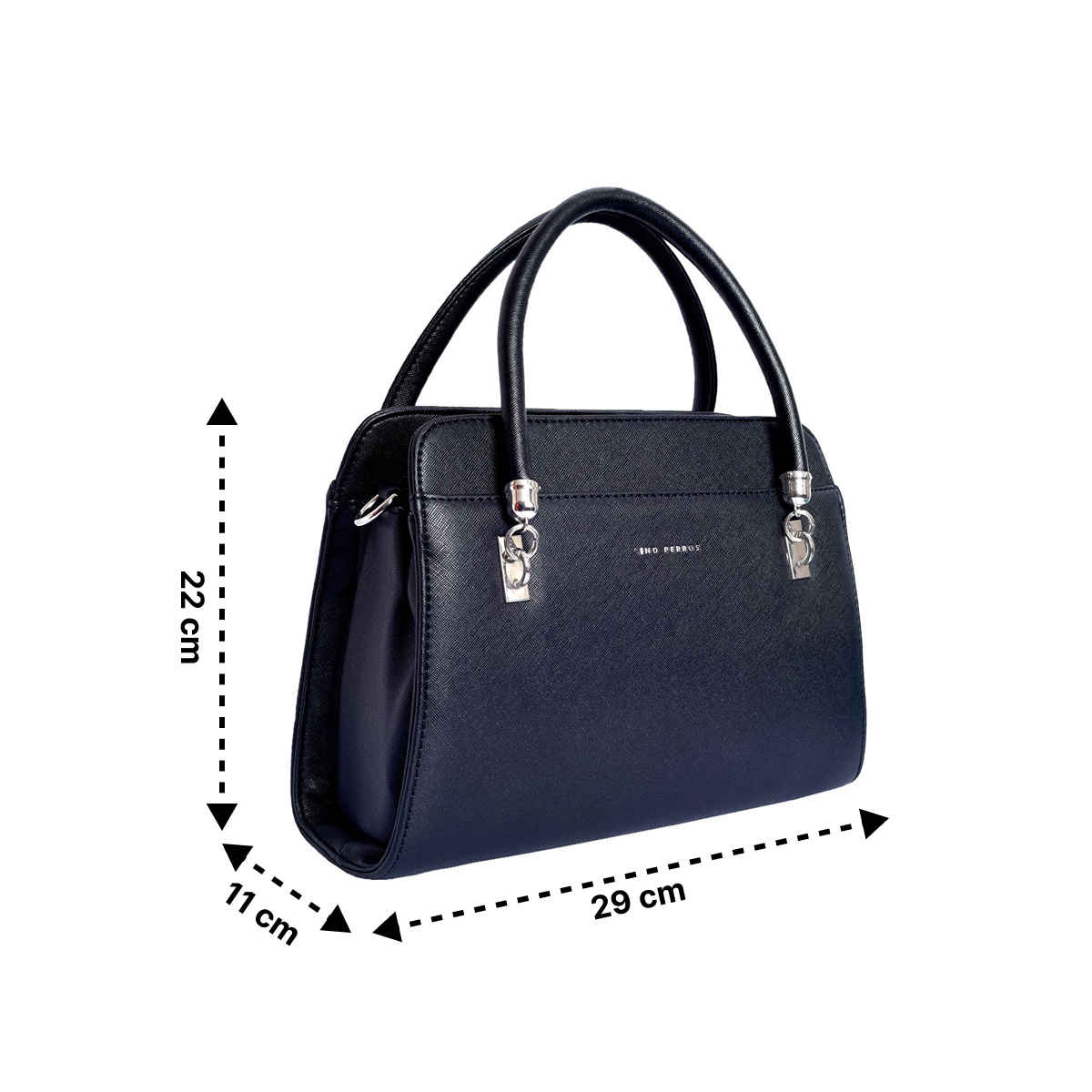 Lino Perros Women's Satchel Bag | LWHB02272 | Black