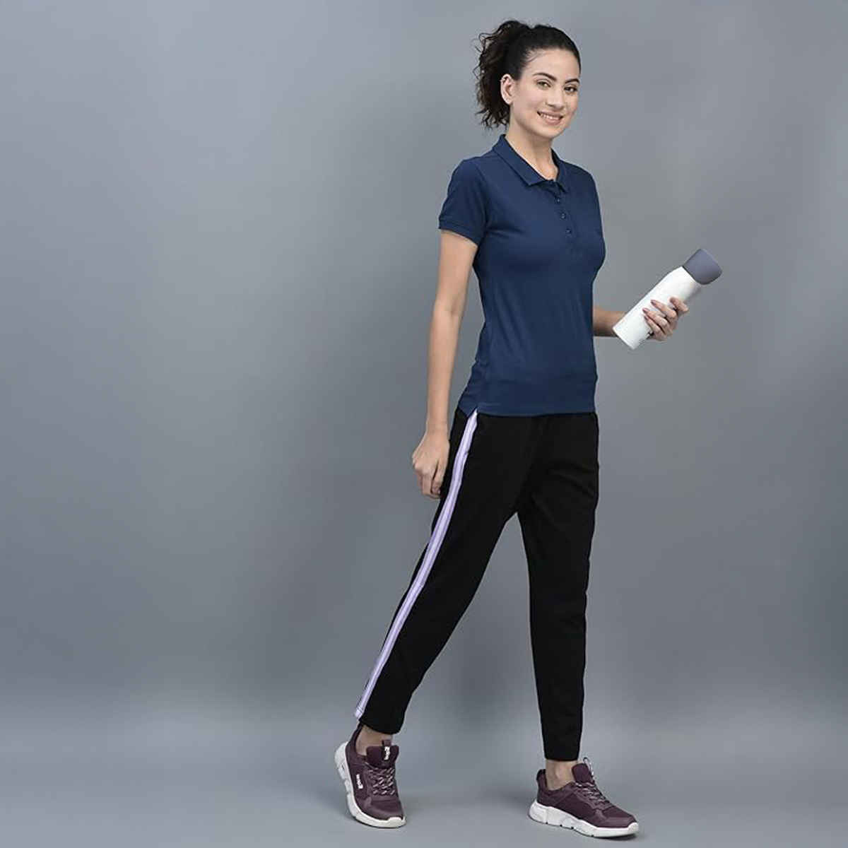 Dollar Women Polo T-shirt - Navy | Premium Cotton | XL