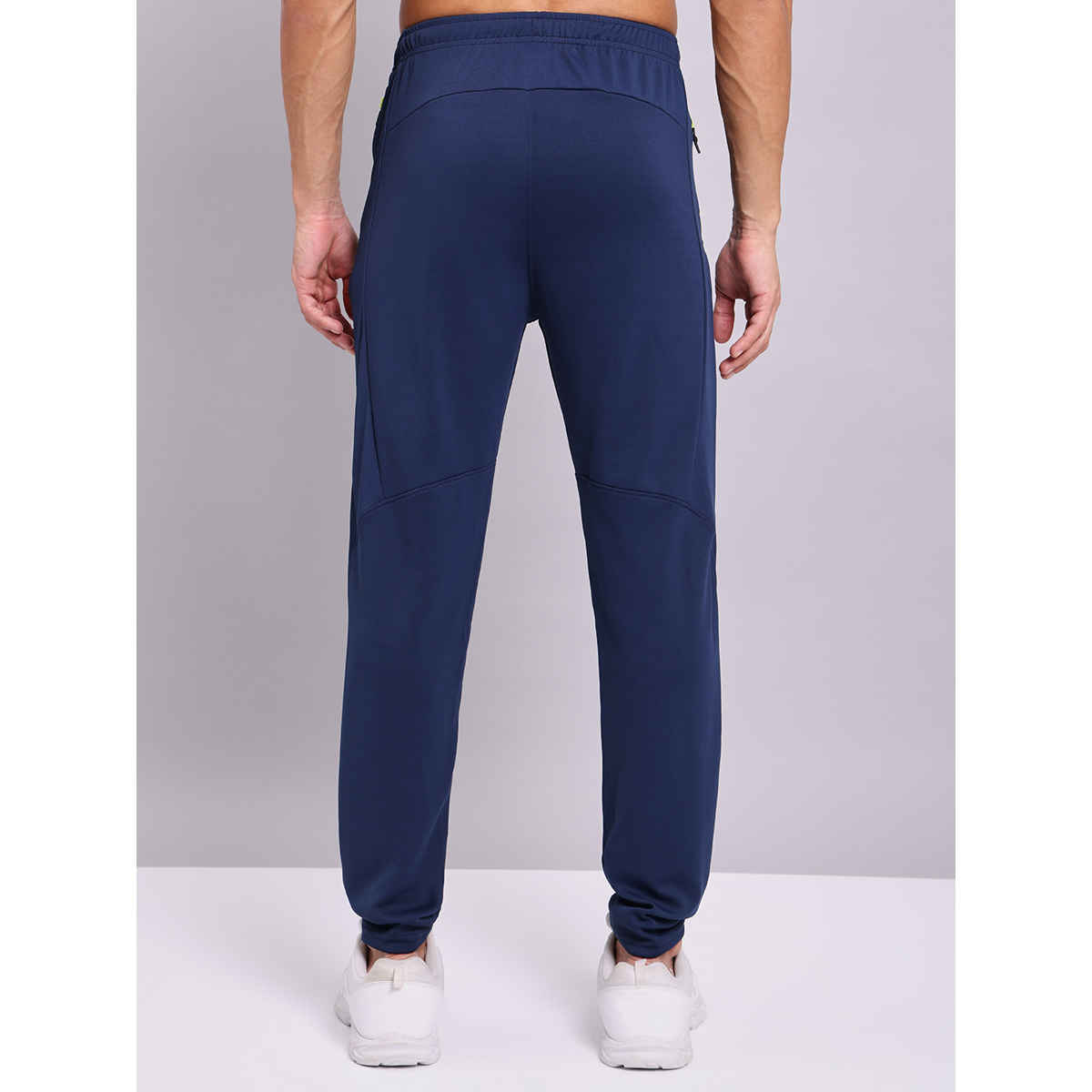 Technosport Men Poly Solid Slim Fit Sports Trackpants with TECHNO DRY | Navy | XXL