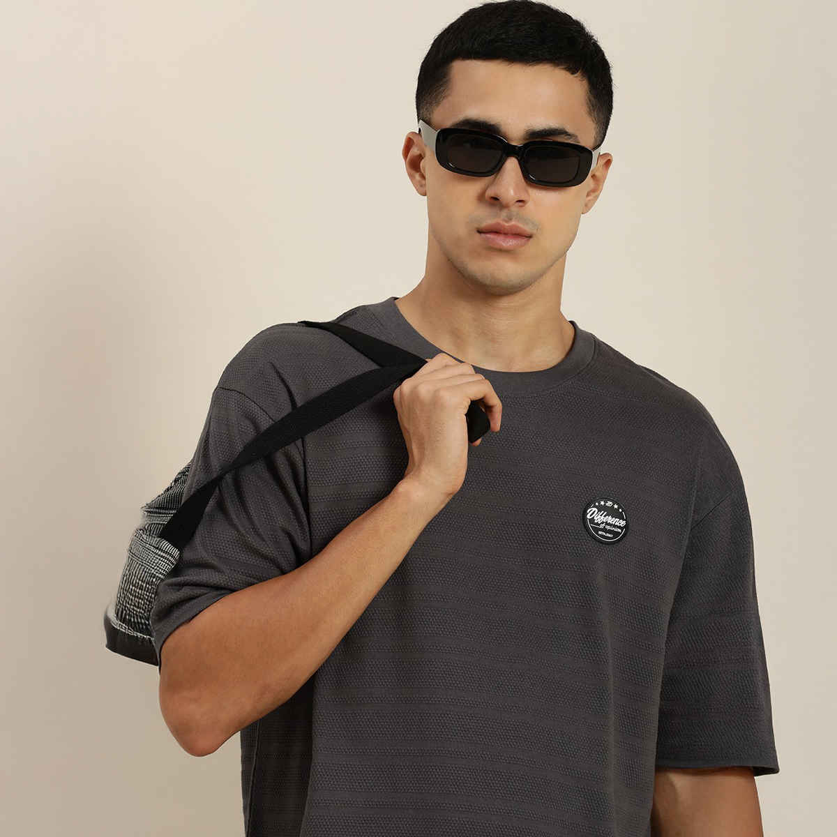 Difference of Opinion Men T-shirt - Dark Grey | Classic Fit | XL