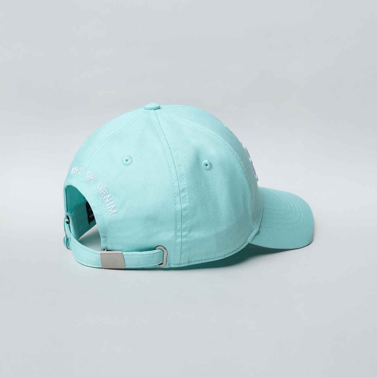Jack & Jones Unisex Embroidered Cotton Baseball Cap | Aqua Blue - One Size