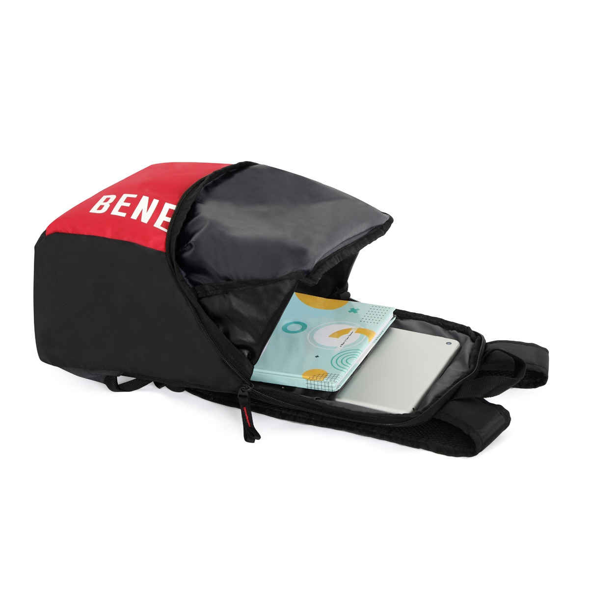 United Colors Of Benetton Unisex Colorblocked Polyester 23 L Backpack | Red