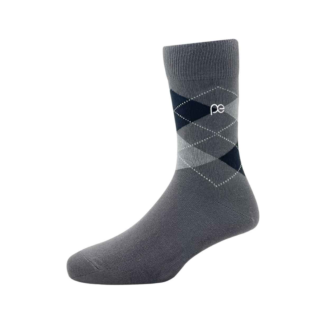 Peter England Men's Patterned Cotton Socks | Assorted - Free Size