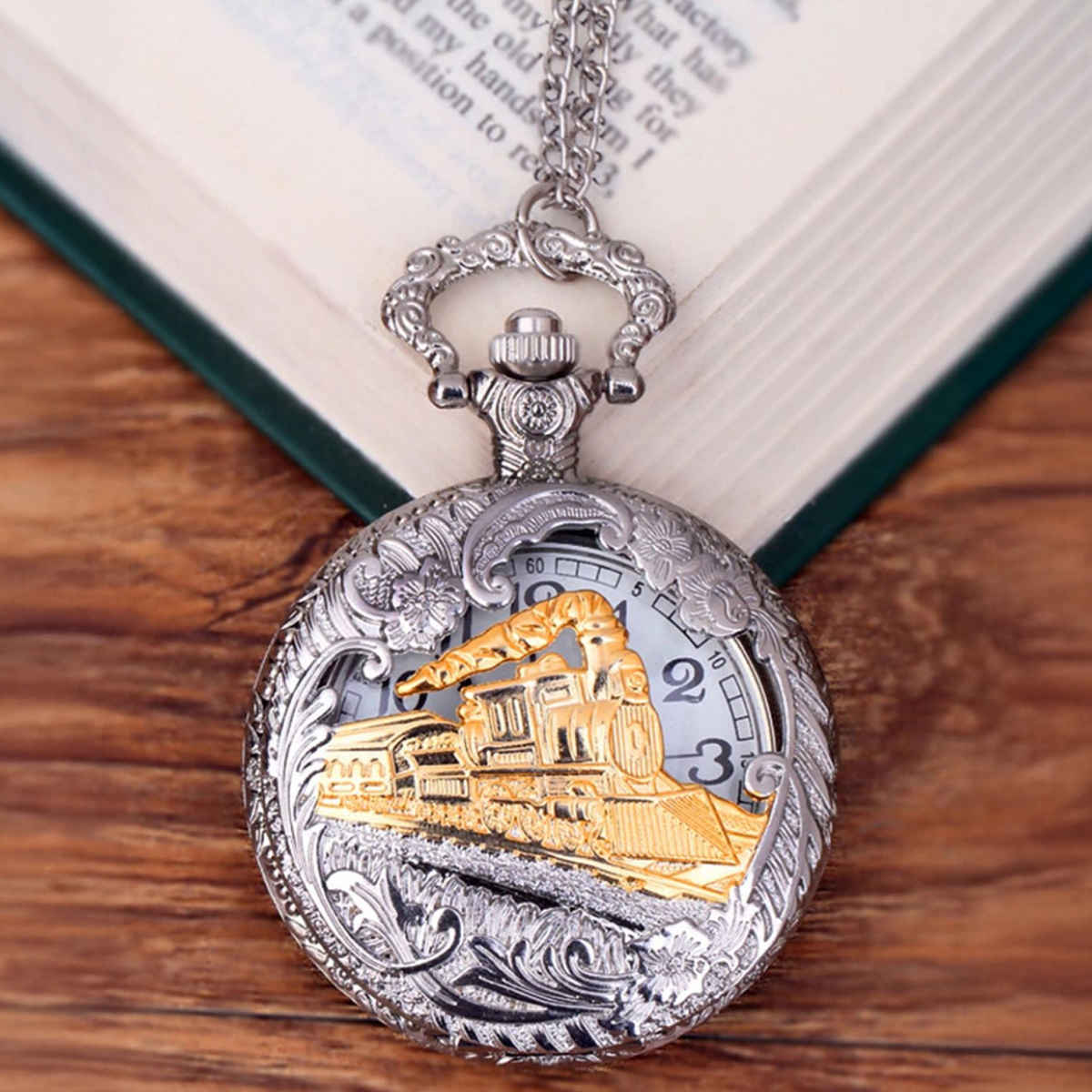 Youbella Pocket Watch For Husband Unique Gift Dual Purpose Stainless Clock For Men (Ybwatch - 0030)