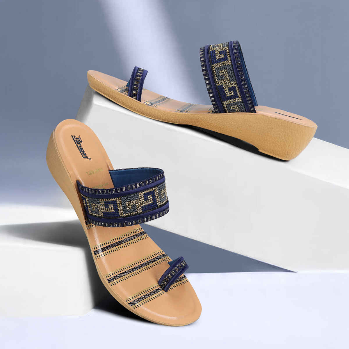 Paragon Women's Blue Pu Sandals PUK7027L UK 4