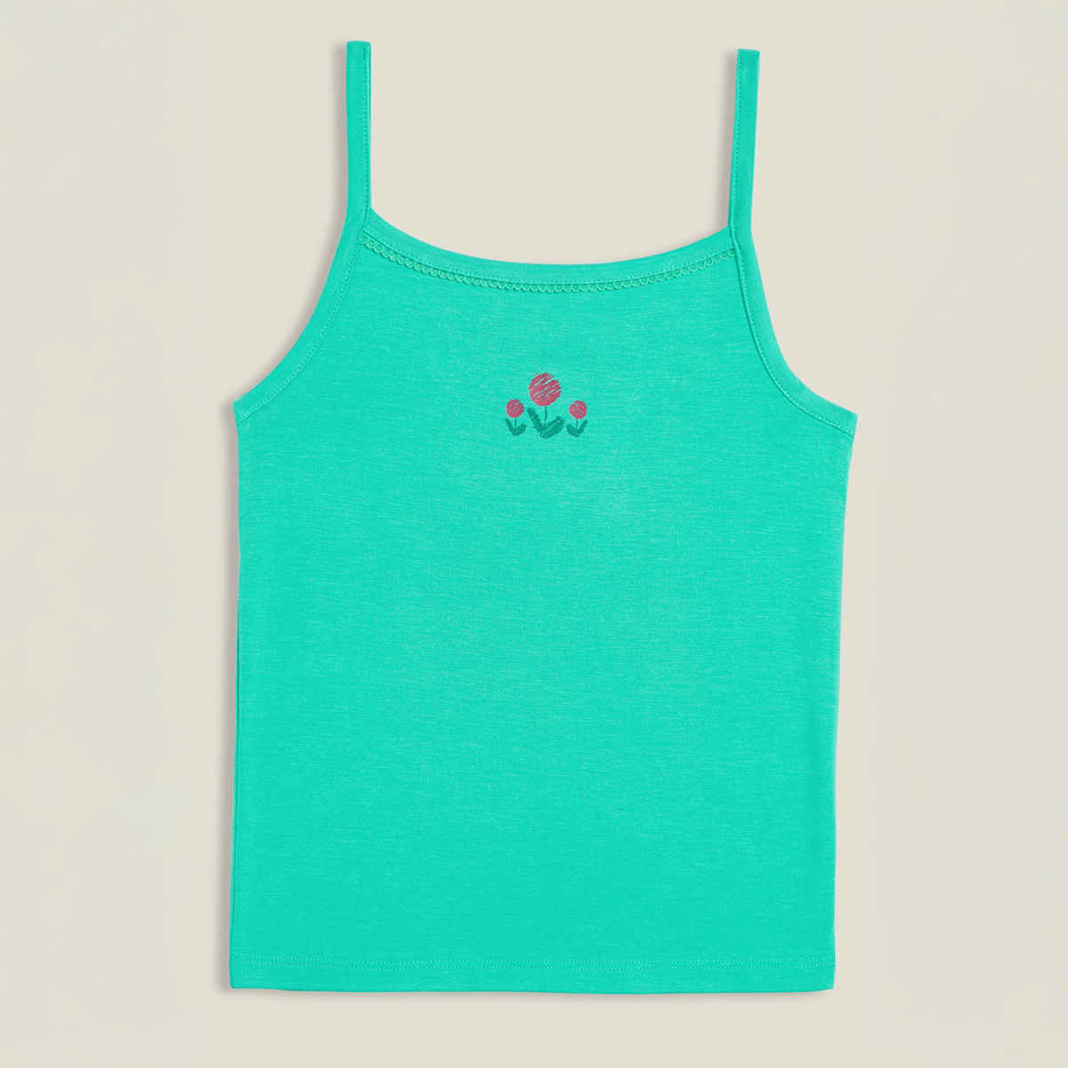XY Life Slips for Girls, Tencel Modal, Antimicrobial - Aqua Green+Frost Pink | 13-14Y| Pack Of 2