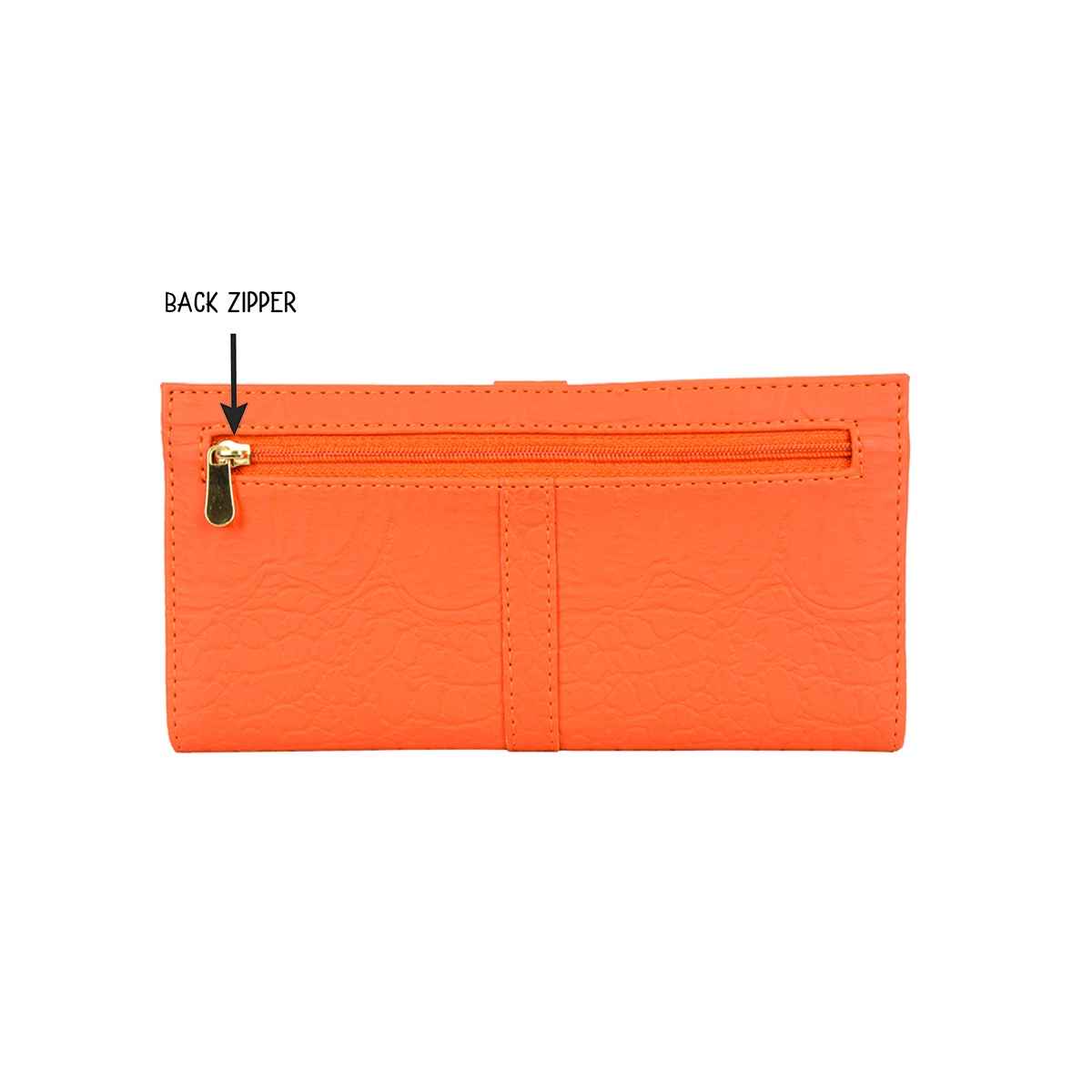 Baggit Women's Dock 2 Fold Wallets | Orange