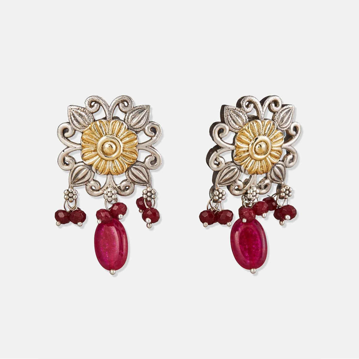 Fabindia Blossom Metal Studs