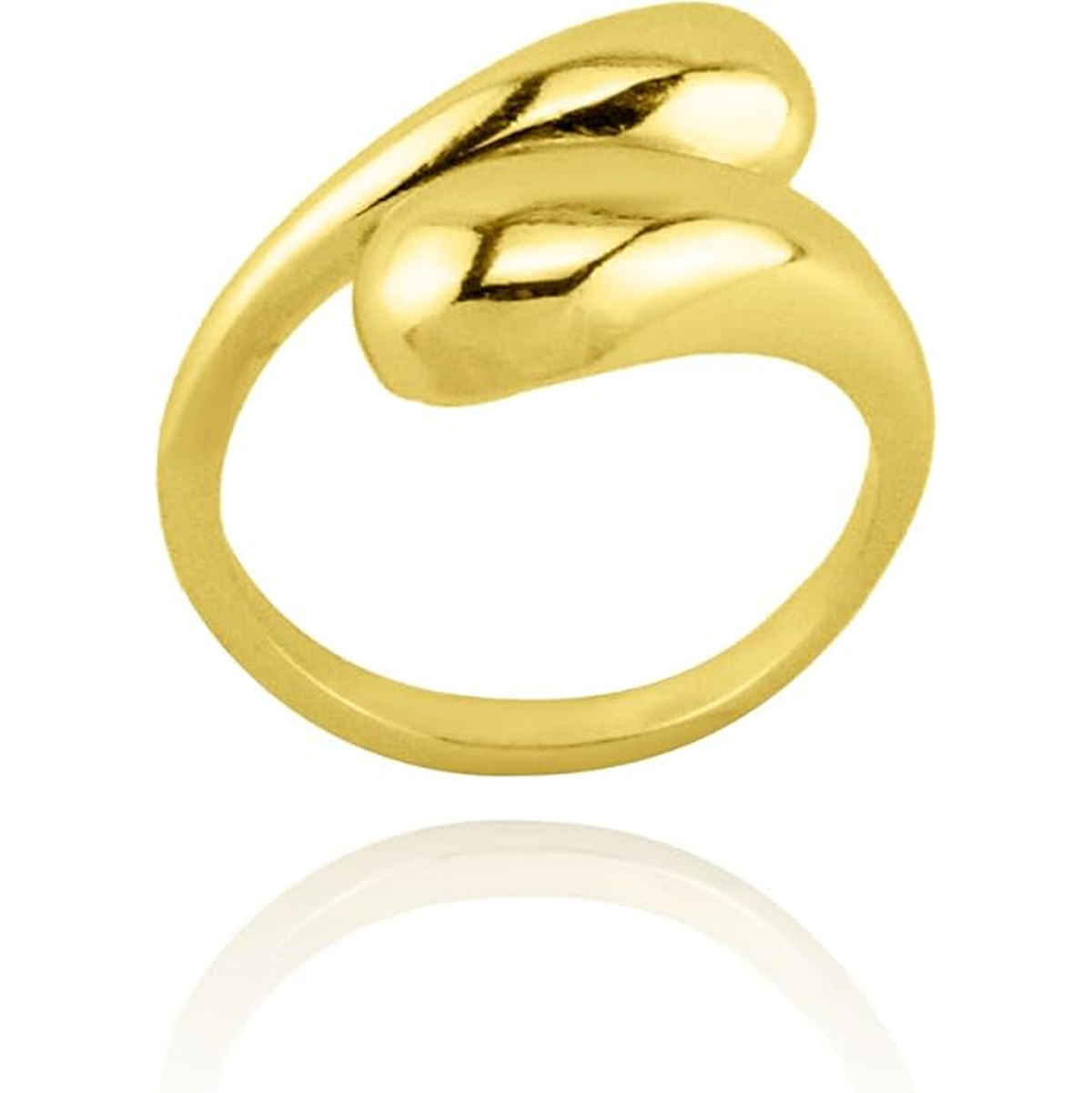 Just Lil Things Teardrop Style Gold Ring | jltzr0003