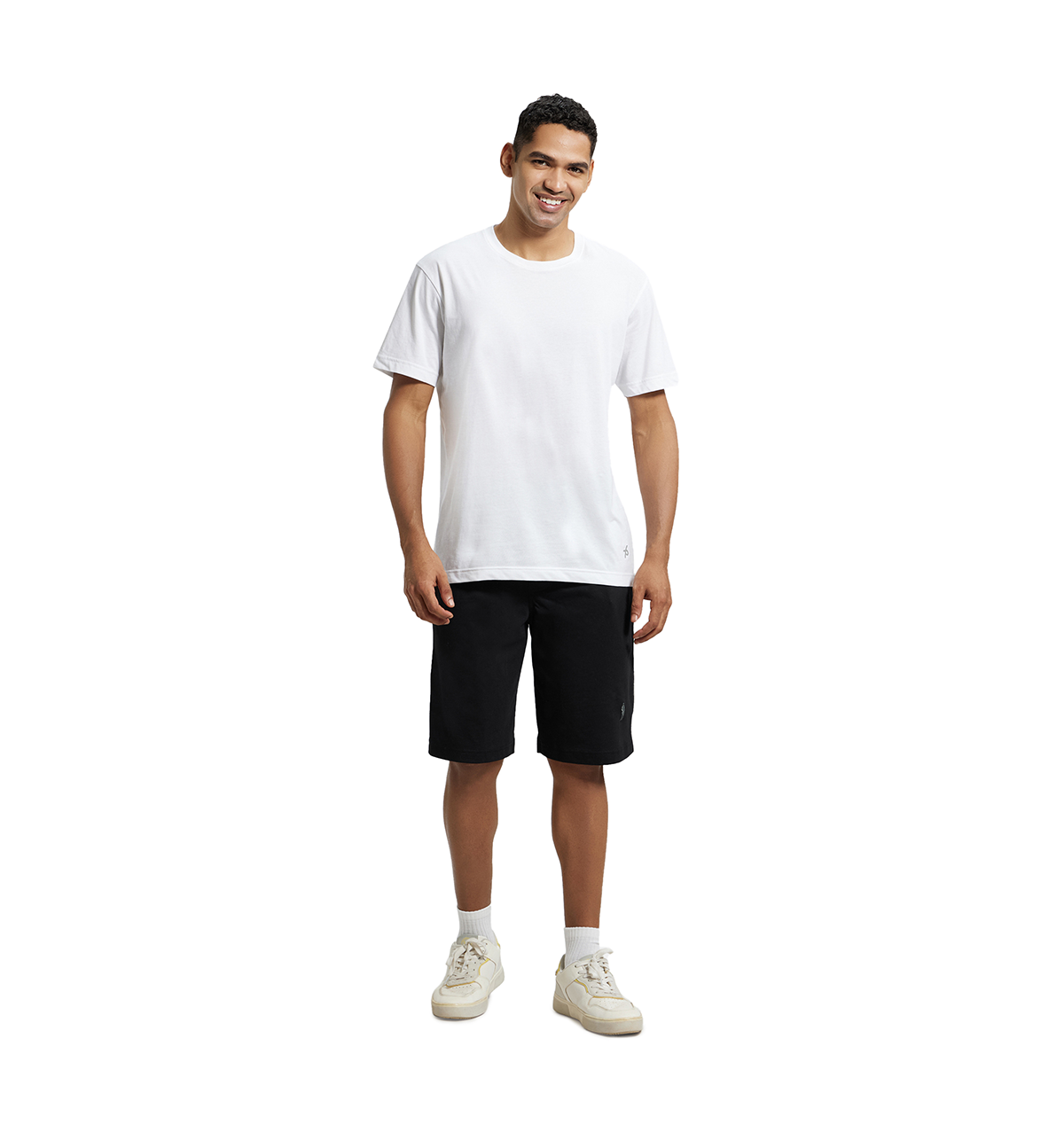 Jockey 9426 Men's Super Combed Cotton Rich Regular Fit Solid Shorts|Pockets | Black-L
