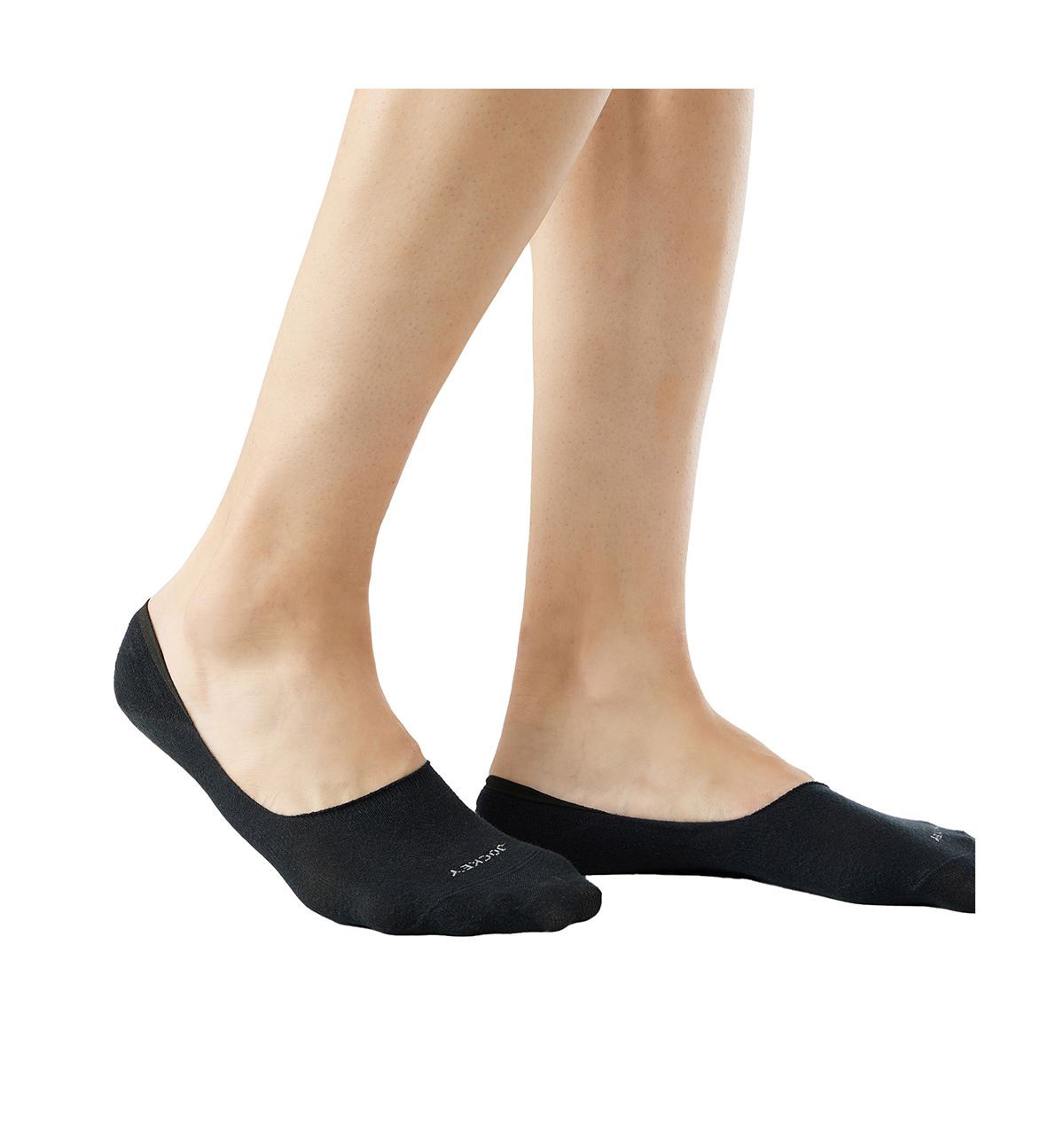 Jockey Men's Solid Cotton, Nylon, and Elastane No Show Socks | Black - Free Size