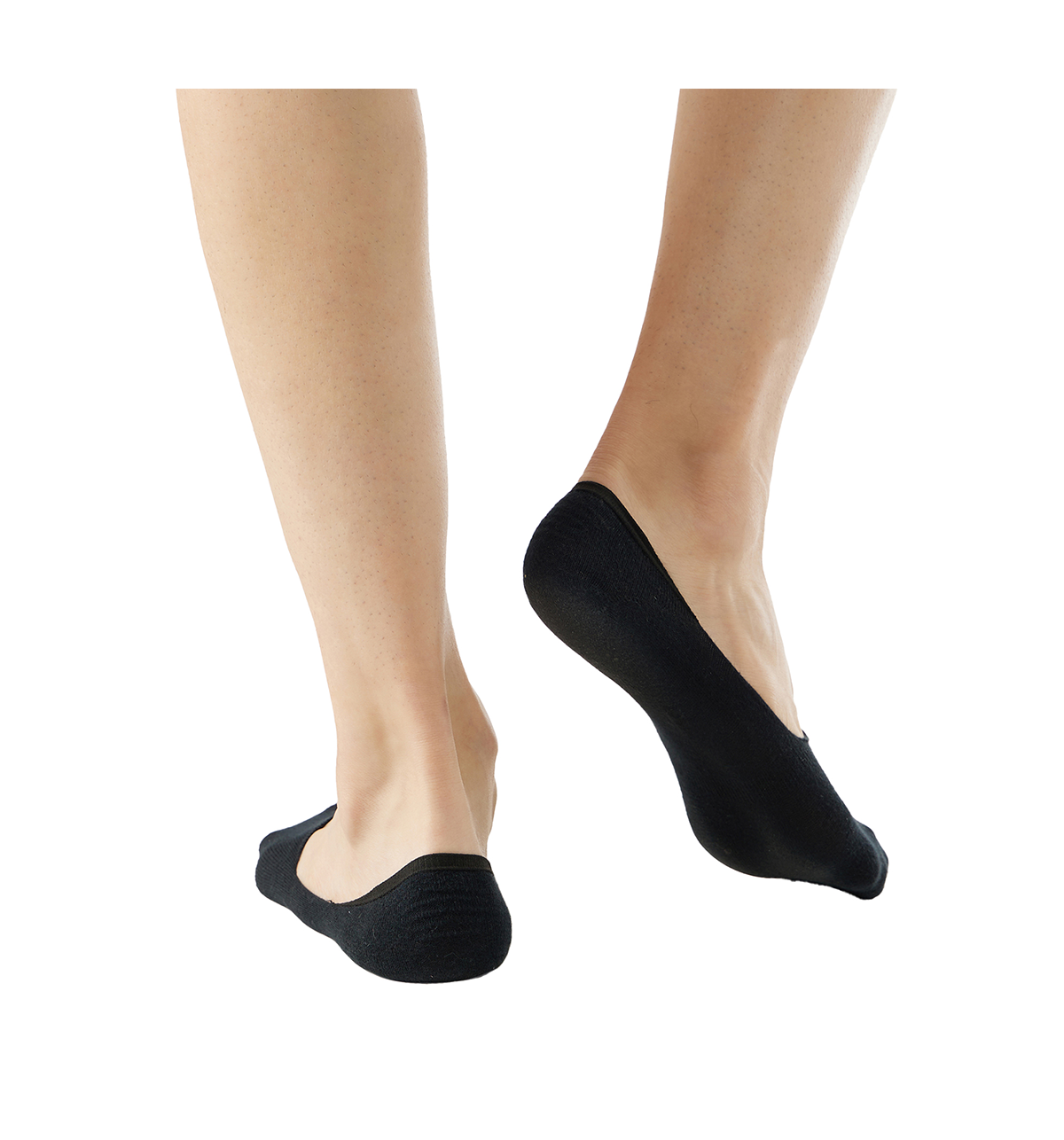 Jockey Men's Solid Cotton, Nylon, and Elastane No Show Socks | Black - Free Size