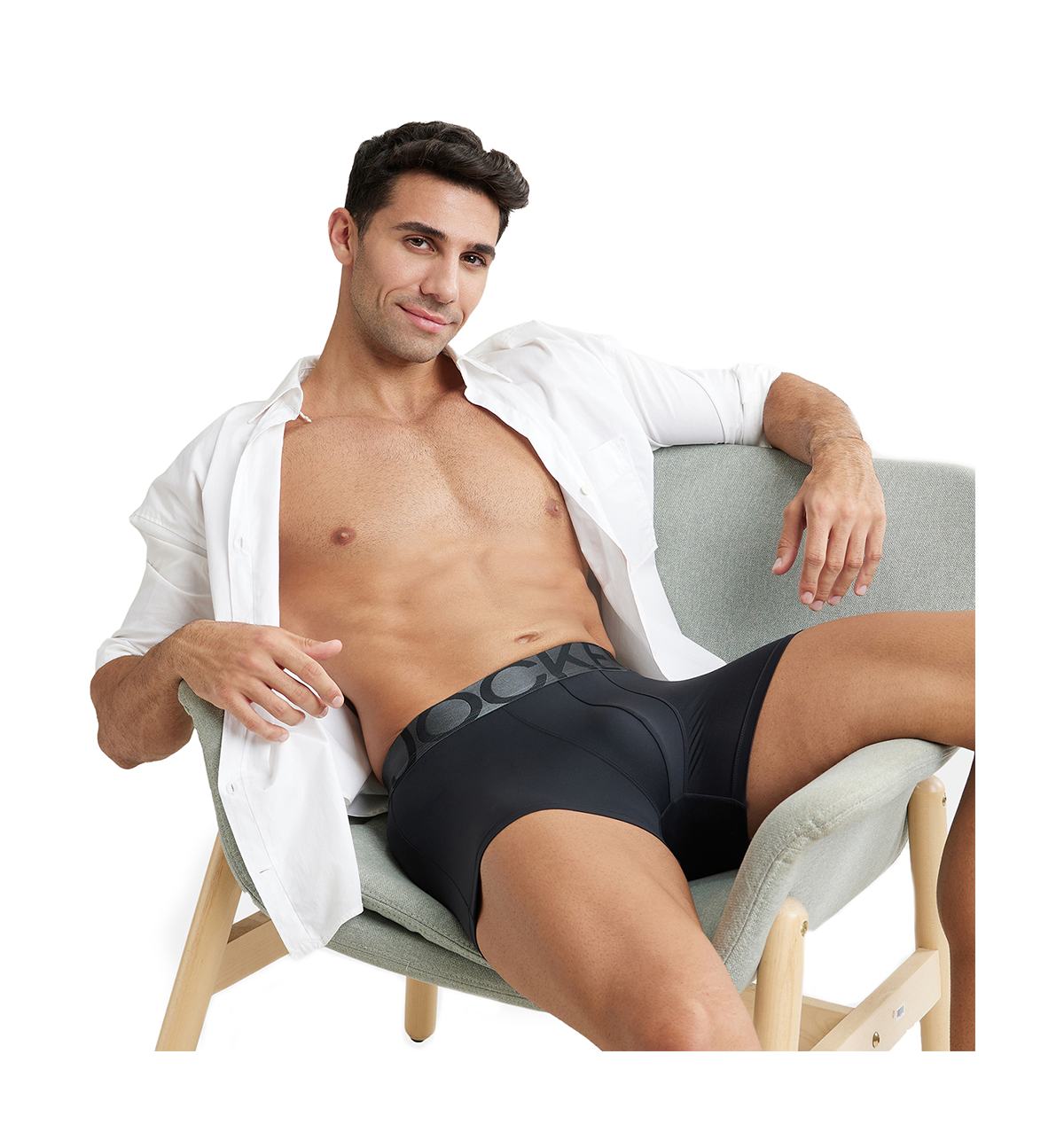 Jockey IC28 Men's Tactel Microfiber Elastane Stretch Underwear Solid Trunk | Black-M