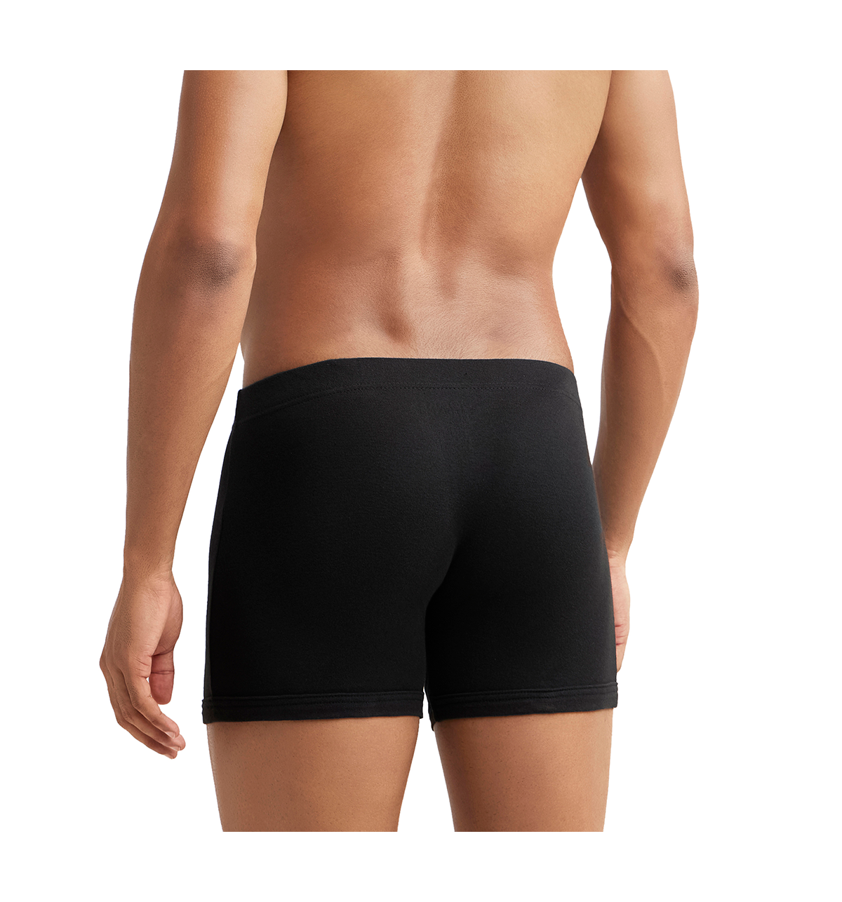 Jockey 8008 Men's Super Combed Cotton Rib Underwear Solid Boxer Brief|Concealed Waistband | Black-L