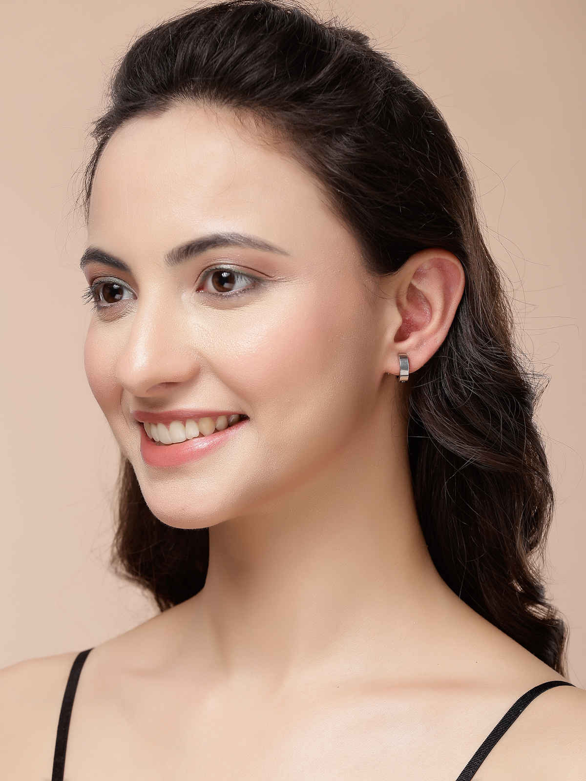 Scintillare By Sukkhi 316L Stainless Steel with Silver Hoop Combo Earrings for Men & Women Unisex