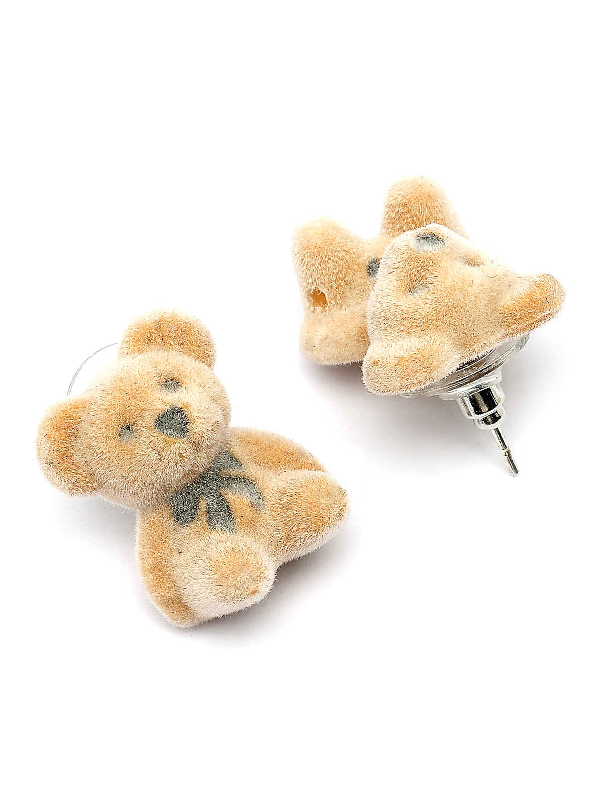 Scintillare By Sukkhi Mini Teddy Bear Stylish Light Brown Studs Earrings For Women